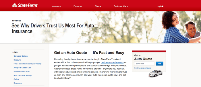 State farm auto insurance customer service